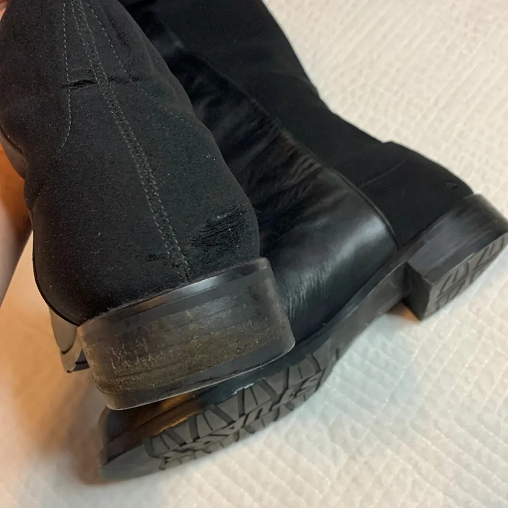 Stuart Weitzman 5050 OTK Over the Knee Black Boots, Size 9M